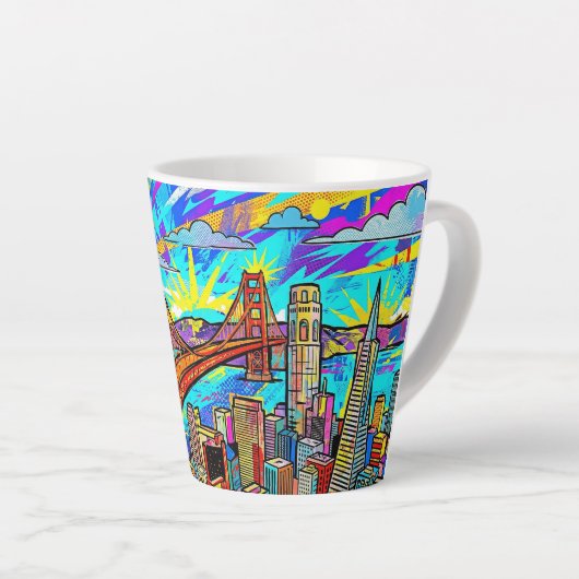 Abstract Frisco Latte Mok (Rechterhoek)