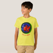 Abstract Funny Red Goldfish Aangepast T-shirt (Voorkant volledig)