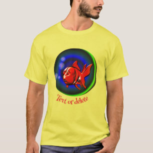 Abstract Funny Red Goldfish Aangepast T-shirt