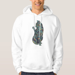 Abstract futuristisch kat ontwerp hoodie