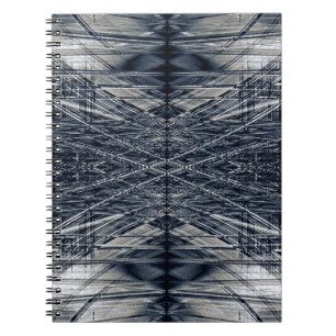 Abstract futuristisch patroon notitieboek