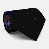 Abstract galaxy art. 2 stropdas (Opgerold)