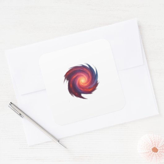 Abstract Galaxy Swirl Sticker (Enveloppe)