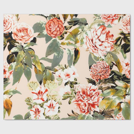 Abstract garden pattern cadeaupapier (Vlak)