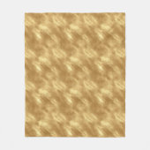 Abstract Geborstelde Goud Textuur Fleece Deken (Voorkant)