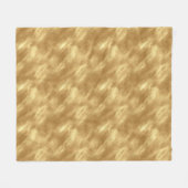 Abstract Geborstelde Goud Textuur Fleece Deken (Voorkant (Horizontaal))