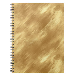 Abstract Geborstelde Goud Textuur Notitieboek