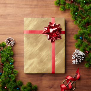 Abstract Geborstelde Gouden Textuur Cadeaupapier