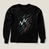Abstract Gebroken Bliksem Grafische T-Shirt