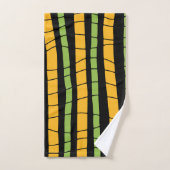 Abstract gebroken strepen bad handdoek (Handdoek)