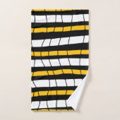 Abstract gebroken strepen bad handdoek (Handdoek)