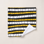Abstract gebroken strepen bad handdoek (Wasdoekje)