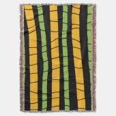 Abstract gebroken strepen deken (Voorkant Verticaal)