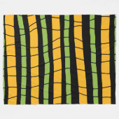 Abstract gebroken strepen fleece deken (Voorkant (Horizontaal))