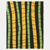 Abstract gebroken strepen fleece deken (Voorkant)
