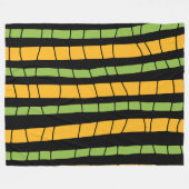Abstract gebroken strepen fleece deken (Voorkant (Horizontaal))