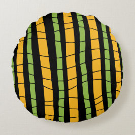 Abstract gebroken strepen rond kussen