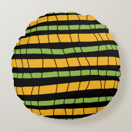 Abstract gebroken strepen rond kussen