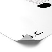 Abstract gedeelte afdrukken poster (Hoek)