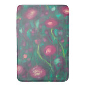 Abstract gedempte rode rozen  badmat (Voorkant Verticaal)
