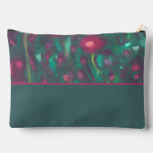 Abstract gedempte rode rozen monogram etui (Achterkant)