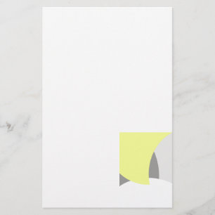 Abstract geel Geel Geel Wit Briefpapier