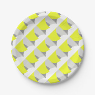 Abstract geel Geel Geel Wit Papieren Bordje