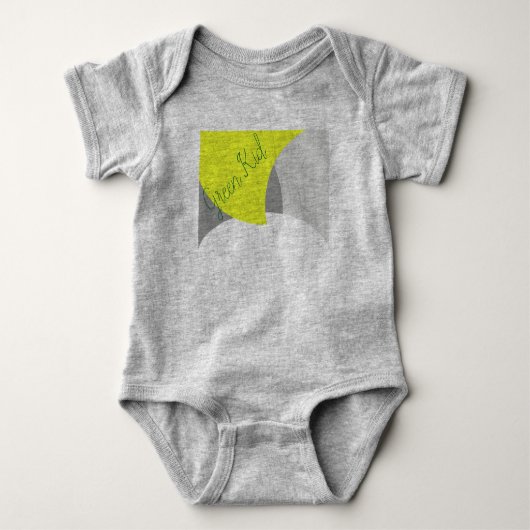 Abstract geel Geel Geel Wit Romper (Voorkant)