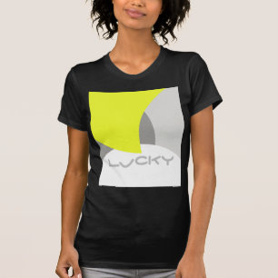 Abstract geel Geel Geel Wit T-shirt