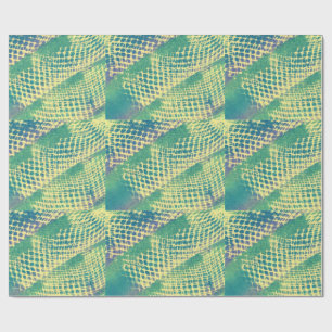Abstract Geel Groen Paarse Diamant WrappingPaper Cadeaupapier