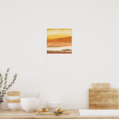 Abstract geGilde Amber I v2 Print (Keuken)