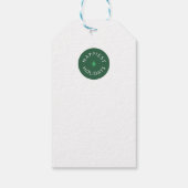 Abstract gejuich cadeaulabel (Achterkant)