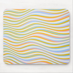 Abstract gekleurd met striping muismat
