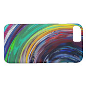 Abstract gekleurde Twist Art-achtergrond #35 Case-Mate iPhone Case (Achterkant (Horizontaal))