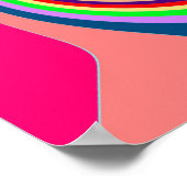 Abstract gekleurde wervelposter poster (Hoek)