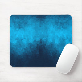 Abstract gekristalliseerde blauwe achtergrond muismat