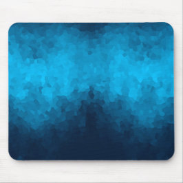 Abstract gekristalliseerde blauwe achtergrond muismat