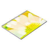 Abstract gele Notitieboek voor het bladerdagblad (Linkerzijde)