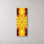 Abstract Gellow Brown Green Pattern Canvas afdrukk (Voorkant)