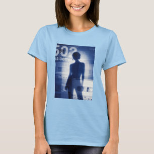 Abstract Geluidsgolfgezicht met Lotus – Minimalist T-shirt