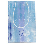 Abstract Gemengde Media Blauw Turquoise Geel Medium Cadeauzakje (Voorkant)