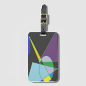 ABSTRACT GEOMETRIC ART BAGAGELABEL (Voorkant (verticaal))