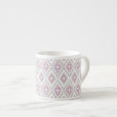 Abstract Geometric Aztec Pattern Espresso Kop (Voorkant rechts)