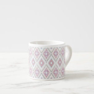 Abstract Geometric Aztec Pattern Espresso Kop