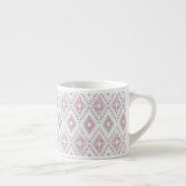 Abstract Geometric Aztec Pattern Espresso Kop (Rechts)