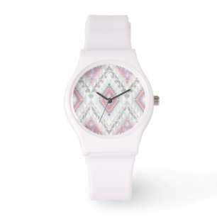 Abstract Geometric Aztec Pattern Horloge
