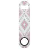 Abstract Geometric Aztec Pattern Speed Flessenopener (Achterkant)