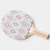 Abstract Geometric Aztec Pattern Tafeltennisbatje (Zijkant)