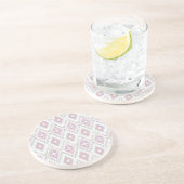 Abstract Geometric Aztec Pattern Zandsteen Onderzetter (Zijkant)