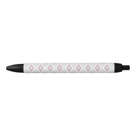 Abstract Geometric Aztec Pattern Zwarte Inkt Pen (Voorkant)